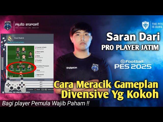 Startegi divensive PES 25 PS3 //Refrensi Pro Player Jatim