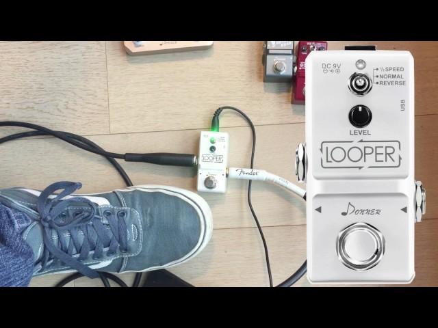 Donner Tiny Nano Looper Guitar Pedal Review First Look