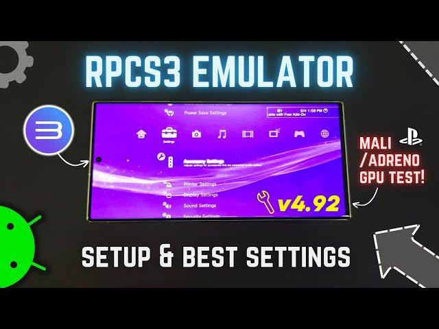 New RPCS3 Emulator on Any Android Phone - Setup & Best Settings!