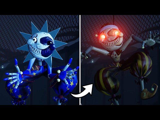 FNAF Security Breach - Moon Transforms Into Evil Sun