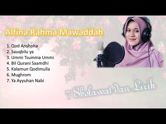 7 Sholawat Cover Alfina Rahma Mawaddah dan liriknya