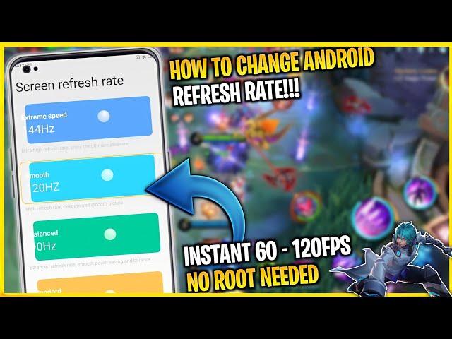 How To Change Android Screen Refresh Rate | No Root Needed | 60HZ - 144HZ | 100% Working - RC Modz