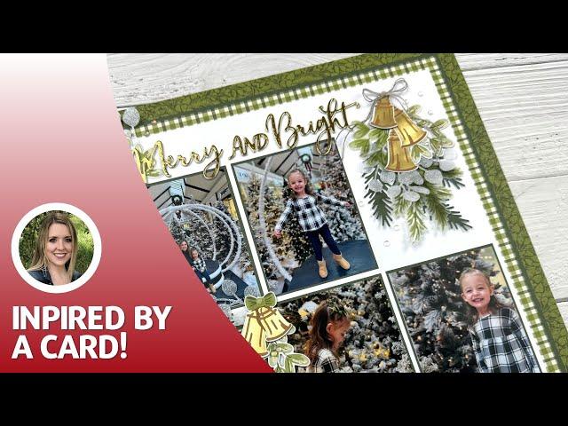 Scrapbook Layout Inspired by a Christmas Card