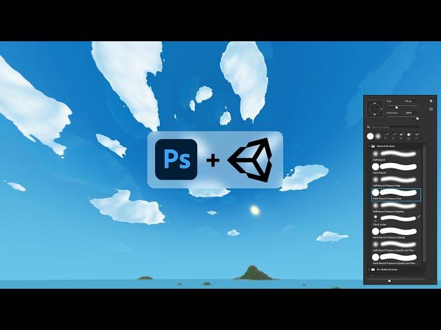 How to create a hand-painted skybox for Unity using Photoshop | Mini-tutorial