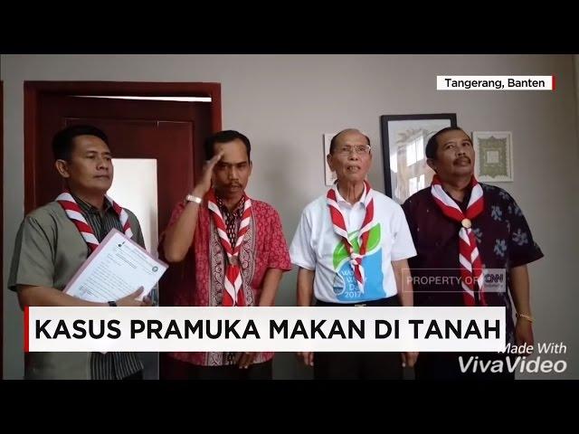 Viral! Kasus Pramuka Makan di Tanah , Pembina Mohon Maaf