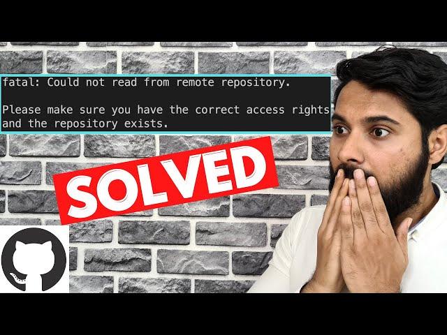Fatal: could not read from remote repository \\ GitHub Error [SOLVED] 2021