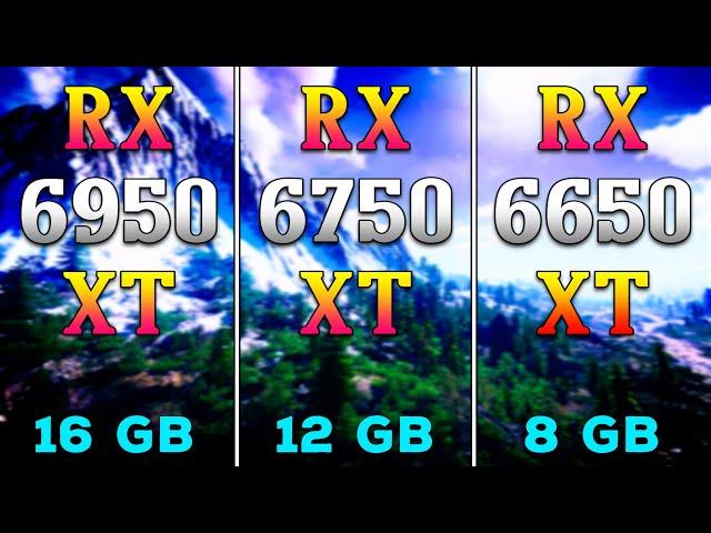 RX 6950 XT vs RX 6750 XT vs RX 6650 XT | PC Gaming Tested