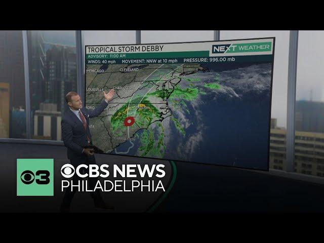 Debby could drop multiple inches of rain on Philly area Friday; Why we have a NEXT Weather Alert