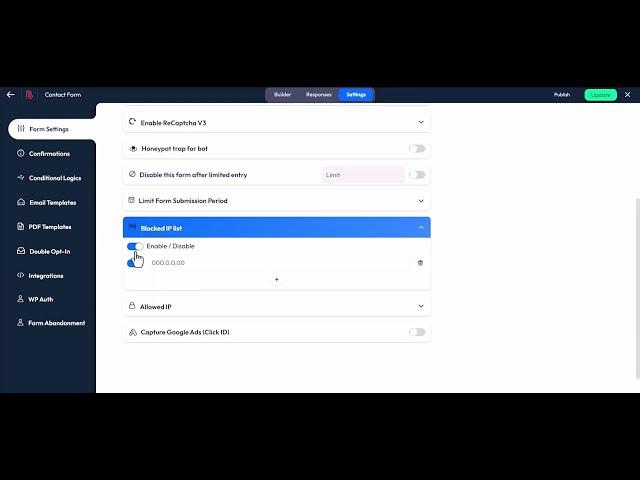 How to Block IP Addresses in Bit Form | WordPress Form Builder Tutorial