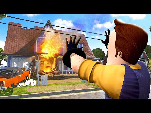 DESTROYING Hello Neighbor House - Teardown Mods Gameplay