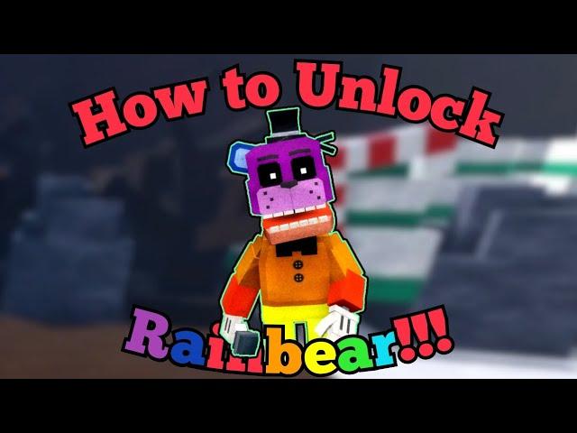 How to Unlock Rainbear!!! | Return to Animatronica | Roblox