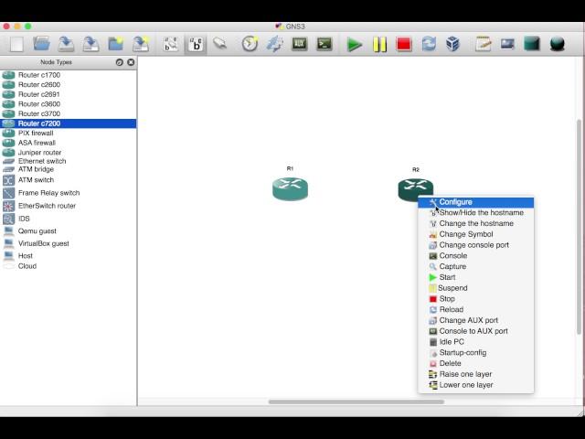 how to add interface on GNS3