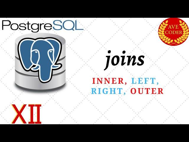 12  - JOINS (INNER OUTER LEFT RIGHT) - PostgreSQL for Beginners