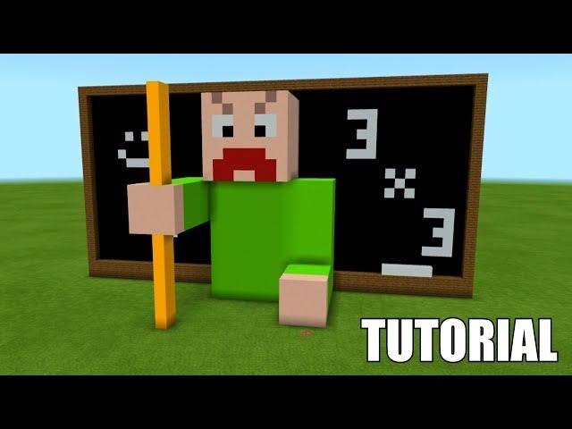 Minecraft Tutorial: How To Make A ANGRY BALDI "Roblox Baldi's School House"! (Survival House)