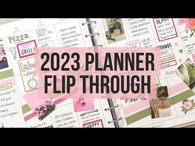 My 2023 Planner Flip Through! Big Vertical Happy Planner Catch-All After the Pen