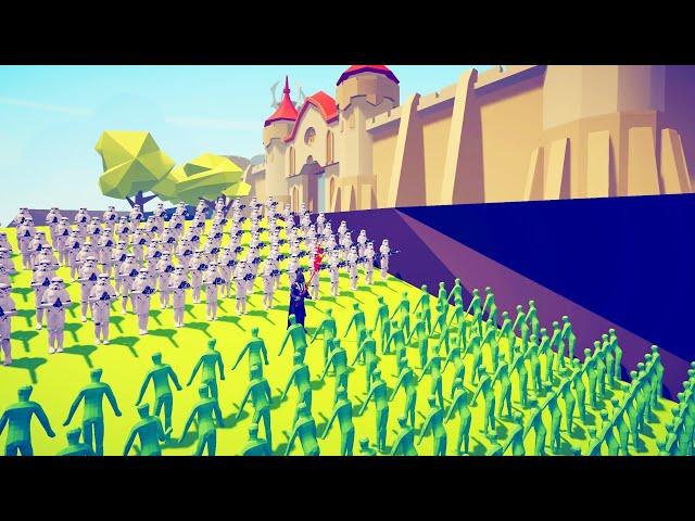 Starwars Defend the castle Zombies invaded the castle - Totally Accurate Battle Simulator TABS