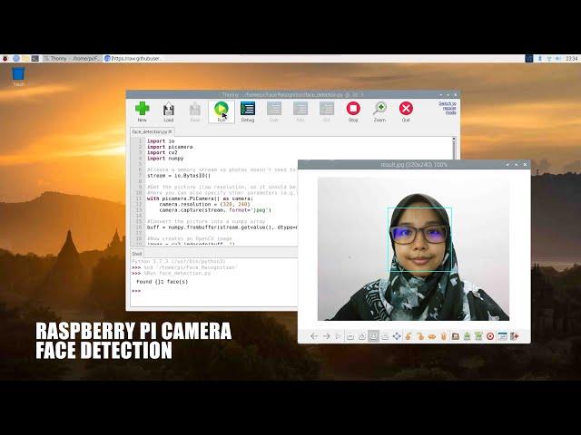 Raspberry Pi Camera Face Detection Using OpenCV Python3