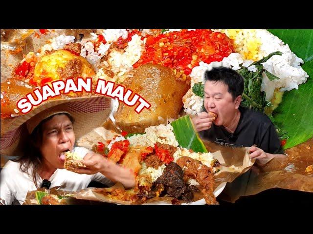 MUKBANG NASI PADANG,,MAS GONDRONG SEKALI SUAP 1 PULAU HILANG !!