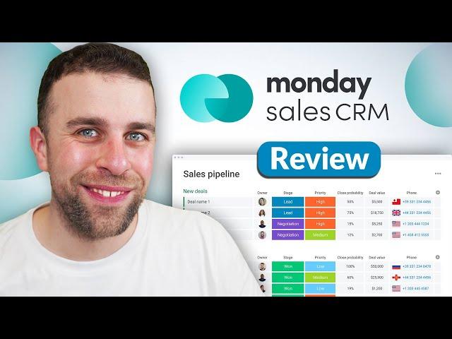 monday com sales CRM Review | Tutorial for Beginners