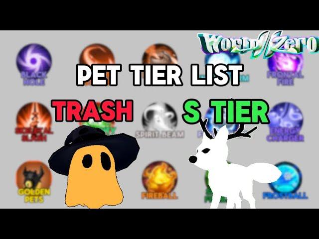 Best Pets to use in World Zero