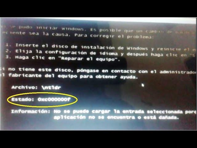 Erro no arranque do Windows failed to start  File Boot BCD Erro 0xc00000f, Solução Passo a Passo