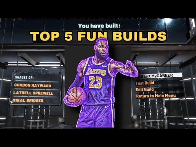 TOP 5 MOST FUN BUILDS ON NBA 2K22! BEST BUILDS ON NBA 2K22