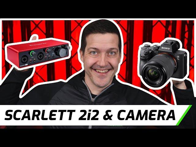 Connect Scarlett 2i2 to Video Camera