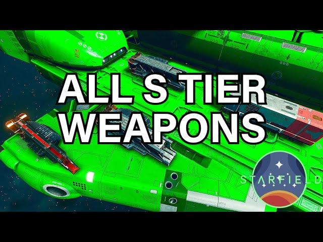 Starfield All S Tier Best Weapons for Class A & C Ship, Where to Buy The Best Ship Weapons Location.