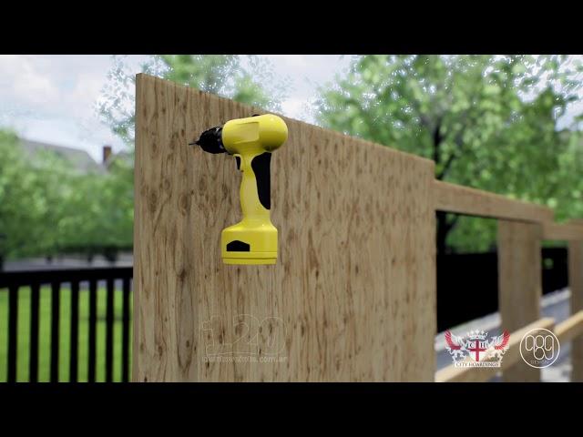 Hoarding Build Process for City Hoardings UK 3D explainer video animation