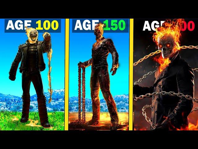 Surviving 200 YEARS As GHOST RIDER  in GTA 5