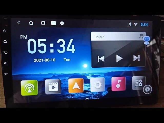 Turn on Panel buttons light in Android car stereo T3L