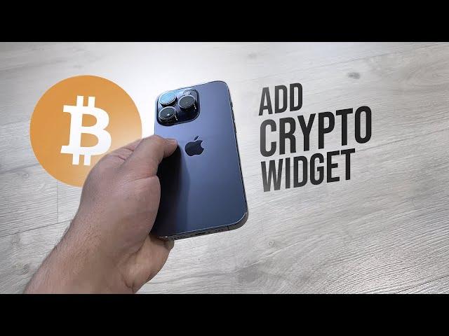 How to Add Crypto Widget to iPhone Home Screen (tutorial)