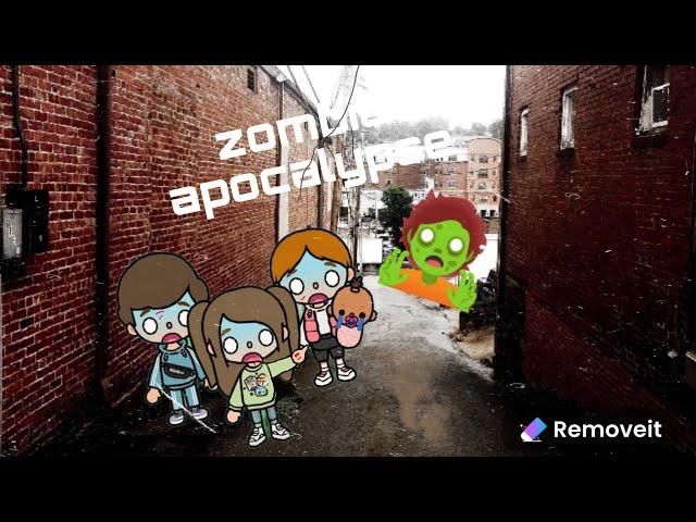 zombie apocalypse in Toca Boca credits to miss.toca.roleplays 