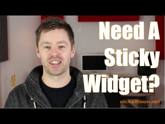 Fixed/Sticky Widget Wordpress Plugin