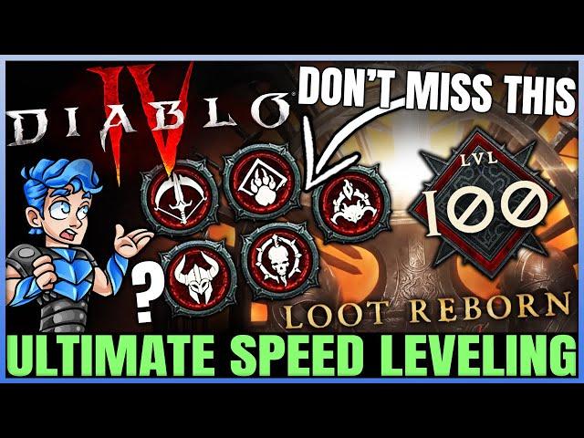 Diablo 4 - Best Season 4 FAST Leveling Guide - Level 1 to 70 in 1 Hour - All Classes Tips & Tricks!