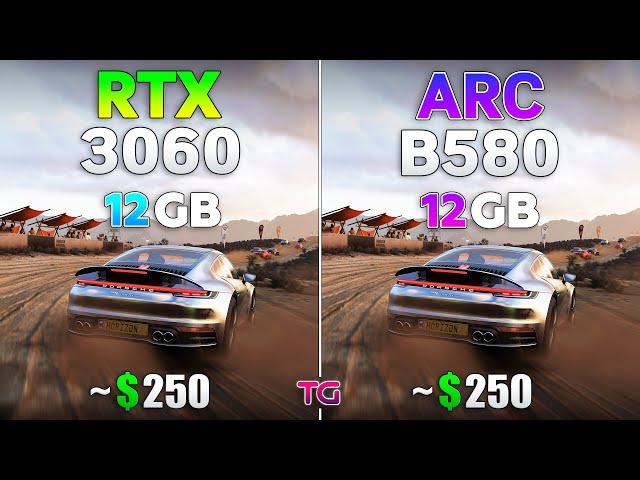 ARC B580 12GB vs RTX 3060 12GB - Test in 10 Games