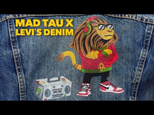 Mad Tau x Levi’s denim  jacket & T-shirt collection Available now #denim #thirtlogo