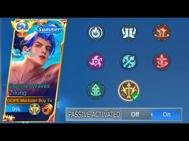 WOW!! ZILONG PASSIVE ABUSE 90% ATTACK SPEED DAMAGE!! (HACK DAMAGE) ZILONG BEST BUILD 2023 | MLBB