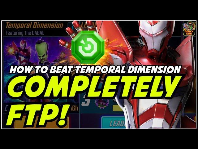 Crush The Controversial Temporal Dimension As FTP! | Node 7-11 Guide! | Marvel Strike Force