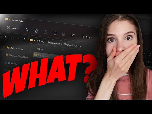 sims 4 OR electronic arts folder missing???  the folder is NOT in my documents...
