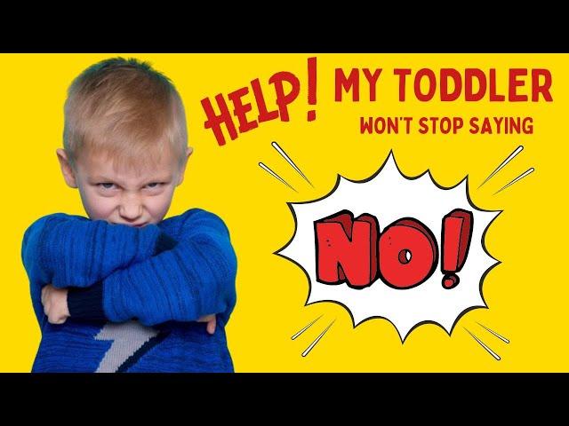 No, No, No! What to Do When Your Toddler Won't Stop Saying No!