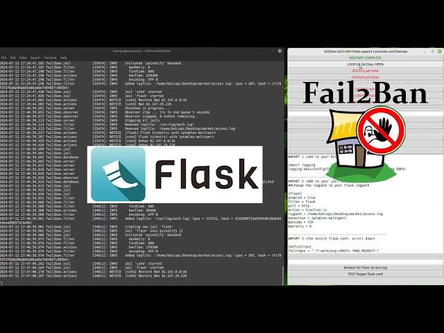 Learn how to quickly configure fail2ban to protect your flask server #flask #fail2ban