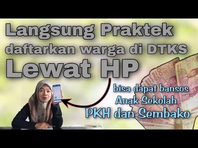 PRAKTER CARA DAFTAR BANSOS PKH DAN BPNT SEMBAKO LEWAT HP