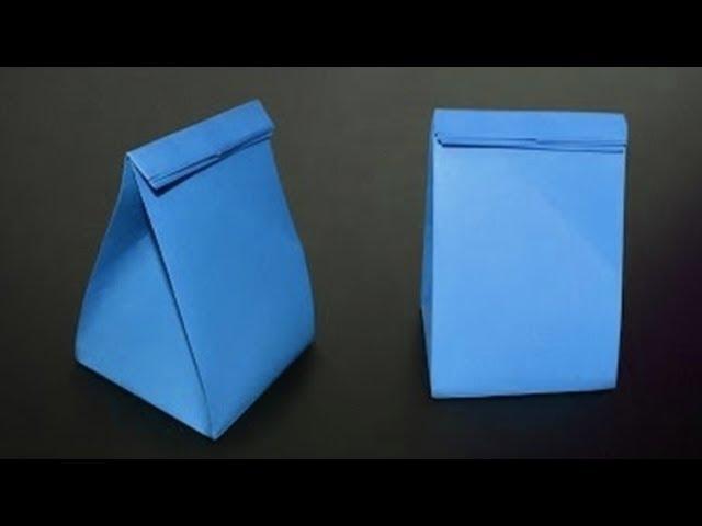 How to make a bag out of paper origami