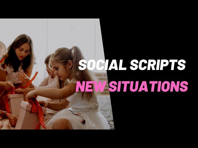 Speech therapy, Autism, social scripts for social communication