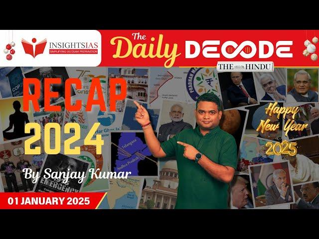 [RECAP] The Daily Decode | A complete current affairs revision of 2024