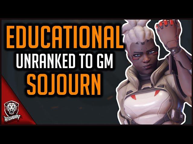 EDUCATIONAL UNRANKED TO GM SOJOURN (75% WINRATE) - Overwatch 2 Guide