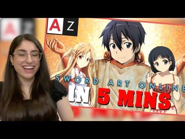 Sword Art Online in 5 Minutes REACTION