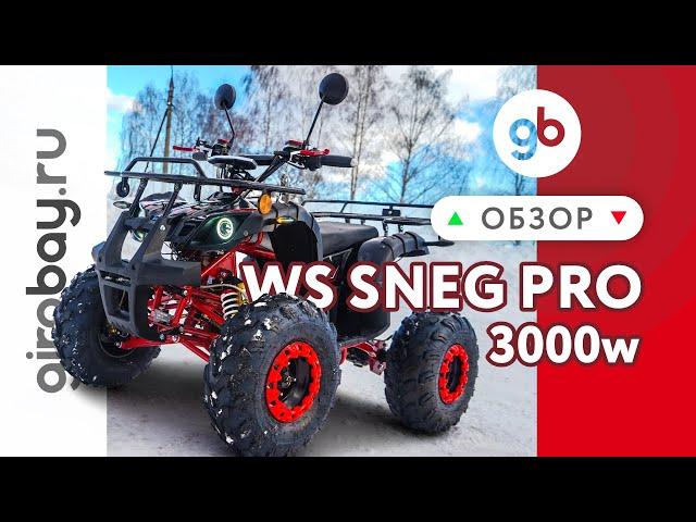 WHITE SIBERIA SNEG PRO 3000W - среднеразмерный электроквадроцикл с запредельной мощностью