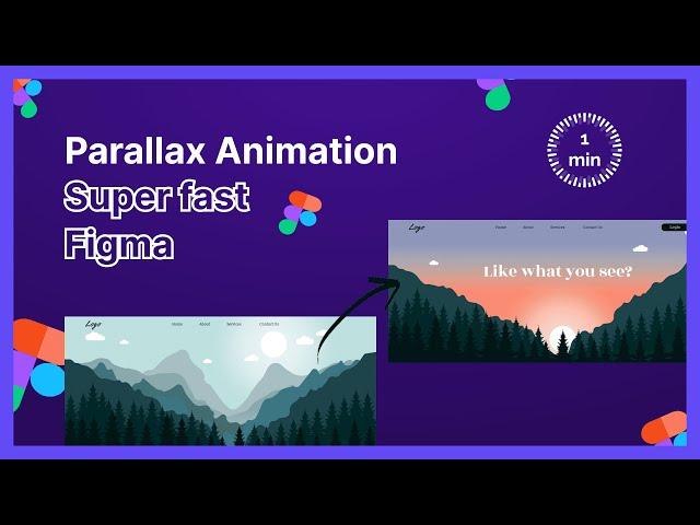 Parallax illustration using Figma